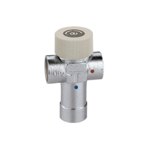 Adjustable thermostatic mixing valve