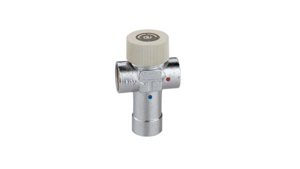Adjustable thermostatic mixing valve