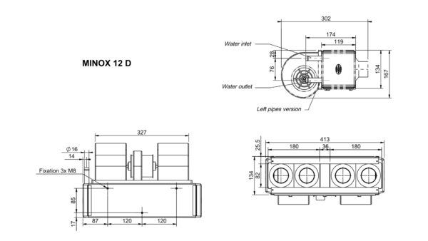 MINOX 12 D - Liquid heat exchanger with fan