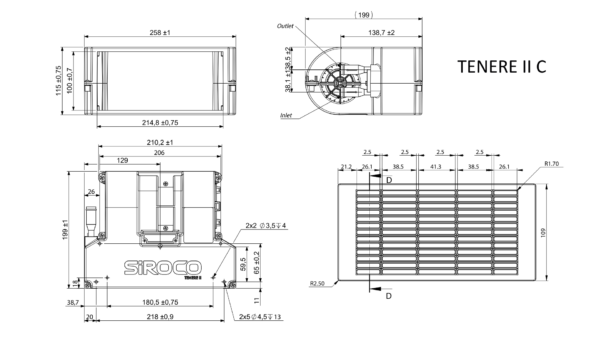 TENERE II C - Liquid heat exchanger with fan