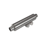 Exhaust silencer with mounting kit