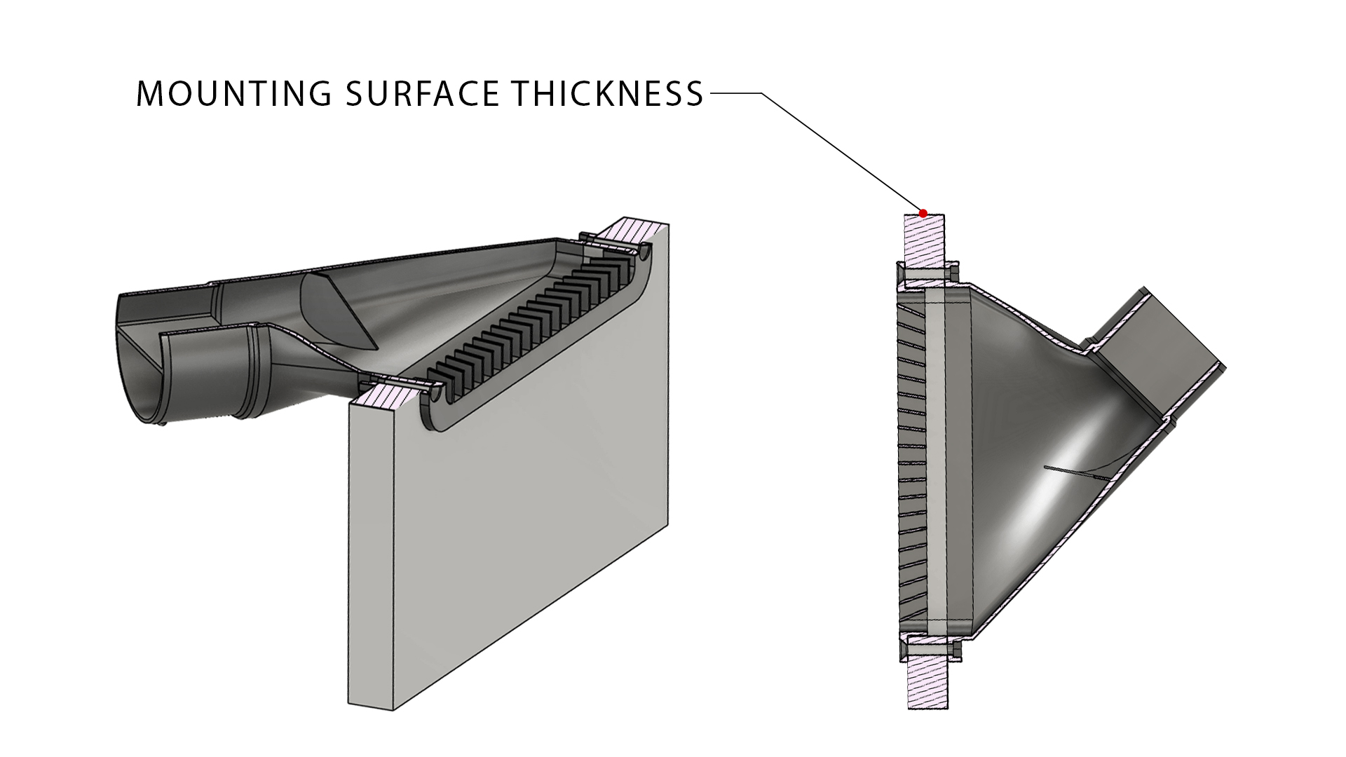 Narrow Difuser mounting