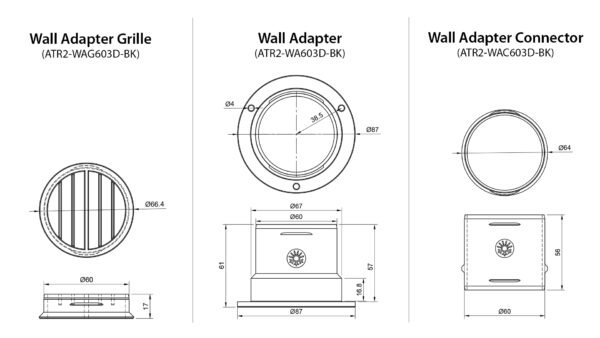 Wall adapter outlet kit AGC - Image 2