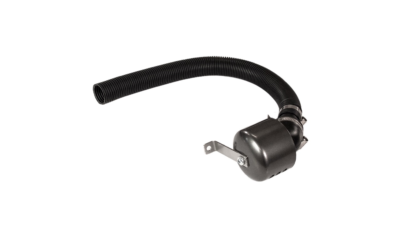 Air intake filter mounting set